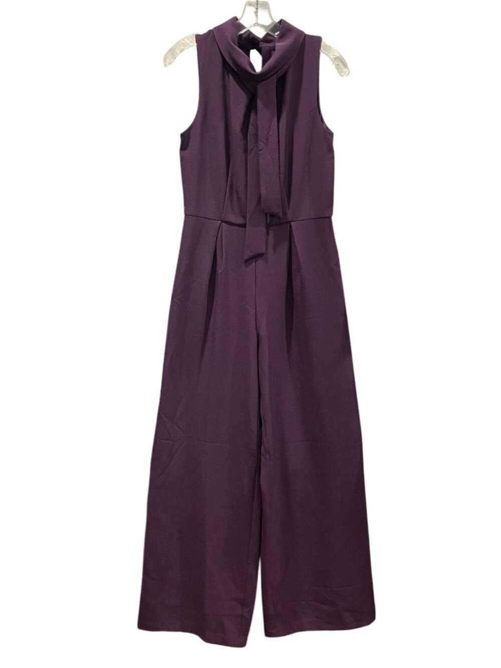 Julia Jordan Vibrant Wide Leg Jumpsuit 4 Purple Minimalist Career Dressy Preppy